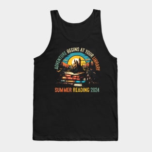 Adventure Begins At Your Library Summer Reading 2024 Vintage Tank Top